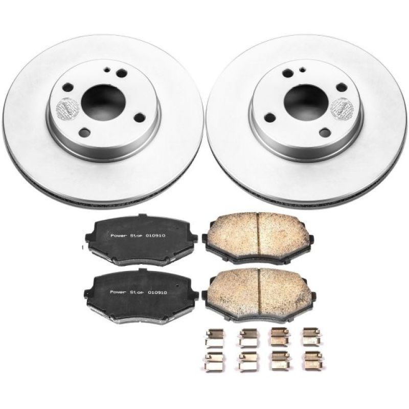 PowerStop Power Stop 94-97 Mazda Miata Front Z17 Evolution Geomet Coated Brake Kit
