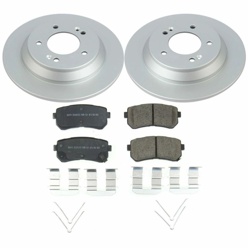 PowerStop Power Stop 18-20 Hyundai Kona Rear Z17 Evolution Geomet Coated Brake Kit