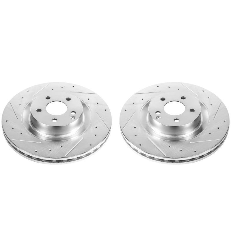 PowerStop Power Stop 09-14 Mercedes-Benz CL550 Front Evolution Drilled & Slotted Rotors - Pair