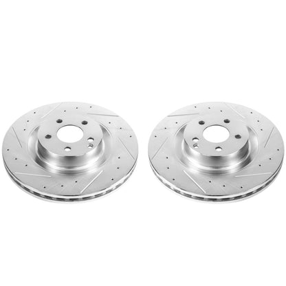 PowerStop Power Stop 09-14 Mercedes-Benz CL550 Front Evolution Drilled & Slotted Rotors - Pair