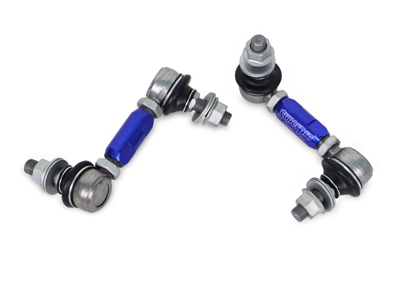 SuperPro 1997 Chevrolet Corvette 0 Front HD Adjustable End Link Set (12mm Studs 100mm-120mm Length)