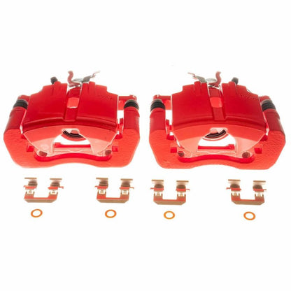 PowerStop Power Stop 15-19 Ford Mustang Rear Red Calipers - Pair