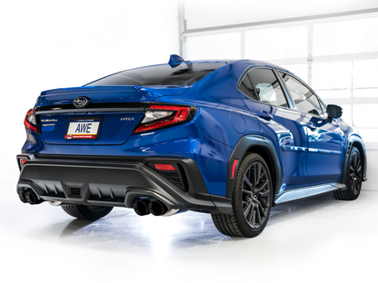 AWE Tuning 2022+ VB Subaru WRX Track Edition Exhaust - Diamond Black Tips