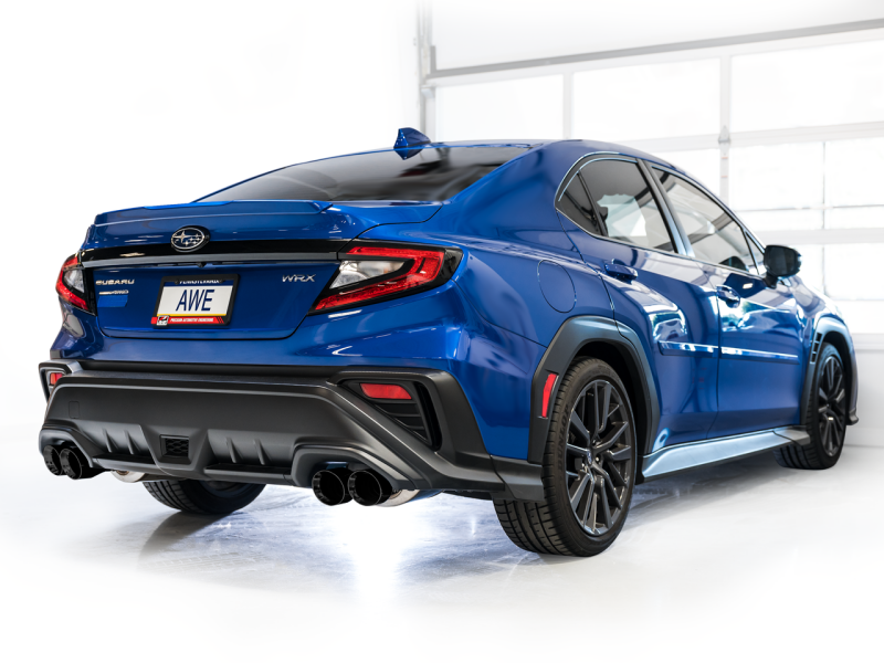 AWE Tuning 22-25 Subaru VB WRX Track Edition Axle-Back Exhaust - Diamond Black Tips