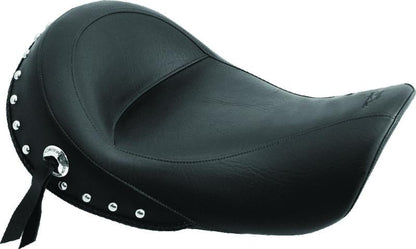 Mustang Motorcycle Mustang 06-17 Harley Dyna Standard Touring Solo Seat w/Studs - Black