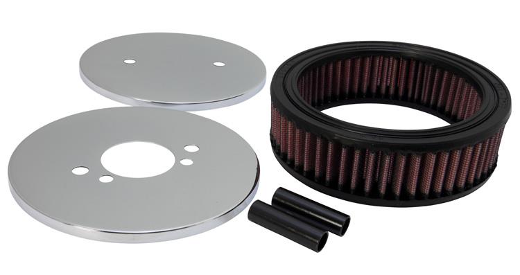 K&N Engineering K&N Custom Round Racing Assembly Red 4.5in ID / 5.875in OD / 1.75in Height