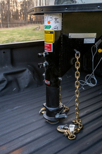 GEN-Y Hitch Gen-Y Viking 4in Round Tube Gooseneck Static Hitch w/SnapLatch 2-5/16in Coupler 8.5K TW 30K