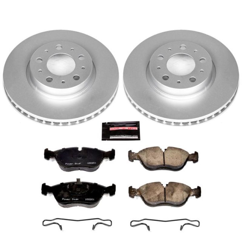 PowerStop Power Stop 94-97 Volvo 850 Front Z23 Evolution Sport Coated Brake Kit