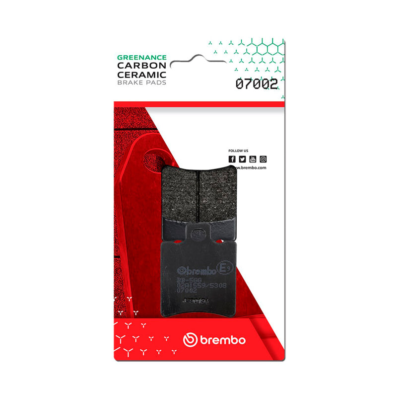 Brembo Powersports Brembo Honda Sgx/Honda Sh/Honda Sxr/Honda X8R/Hyosung Boomer Carbon Ceramic Brake Pad - Front