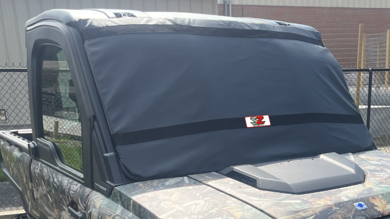 Seizmik 18+ Polaris Ranger XP 1000 Windshield Protector - Black