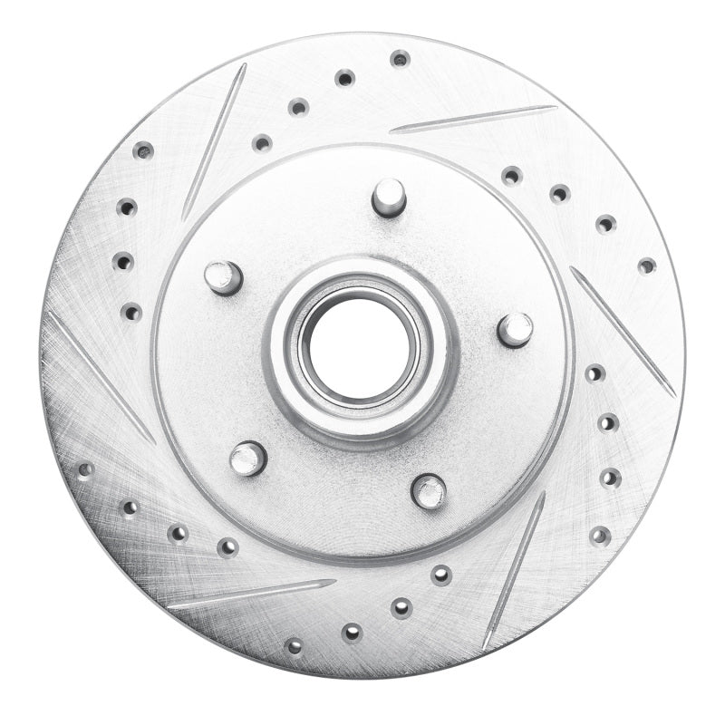 R1 Concepts R1 91-03 Chevrolet S10 Blazer Front Left Drilled & Slotted Silver Brake Rotor