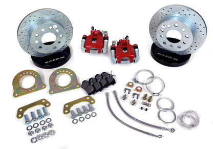 Baer Brakes Ford 8.8in C-Clip Rear Ends 10.5in Classic Series Rear Brake Kit - Red