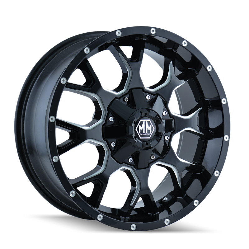 Mayhem 8015 Warrior 20x9 / 5x127 BP / 0mm Offset / 87mm Hub Matte Black Wheel
