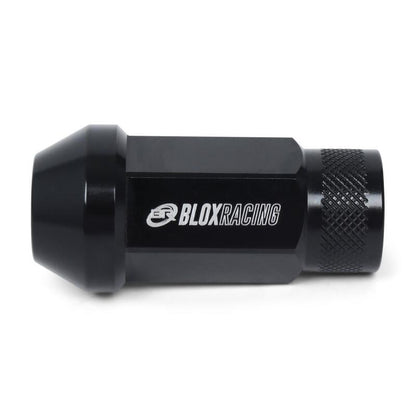 BLOX Racing Street Series Forged Lug Nuts - Black 12 x 1.5mm - Set of 20 (New Design)