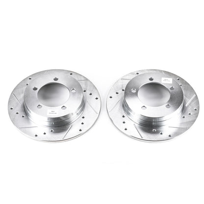PowerStop Power Stop 90-94 Eagle Talon Rear Evolution Drilled & Slotted Rotors - Pair