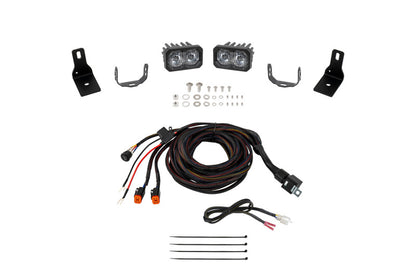 Diode Dynamics 2022+ Ford Maverick, C2 Sport Stage Series Ditch Light Kit White Combo