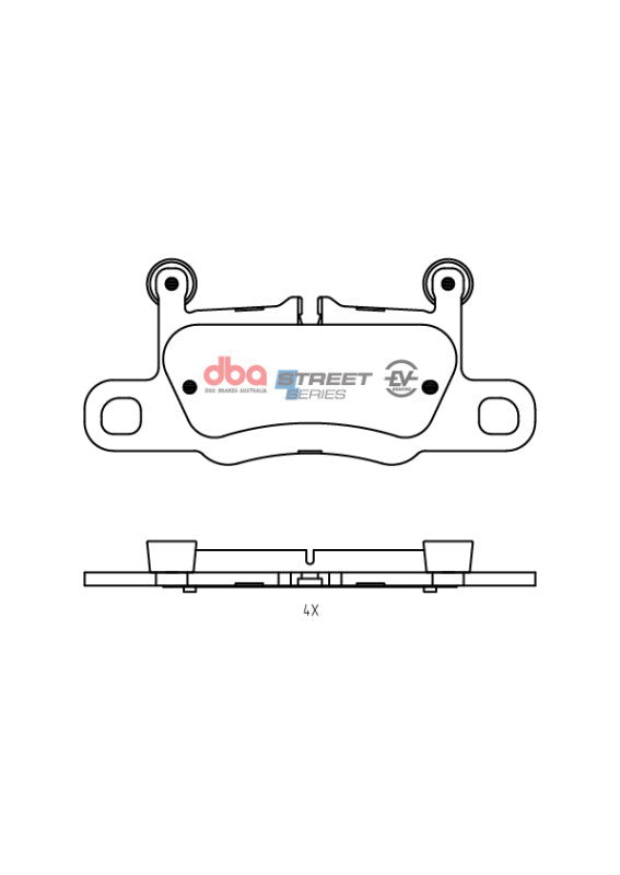 DBA 2018+ Porsche Cayenne Turbo Street Series Rear Brake Pads