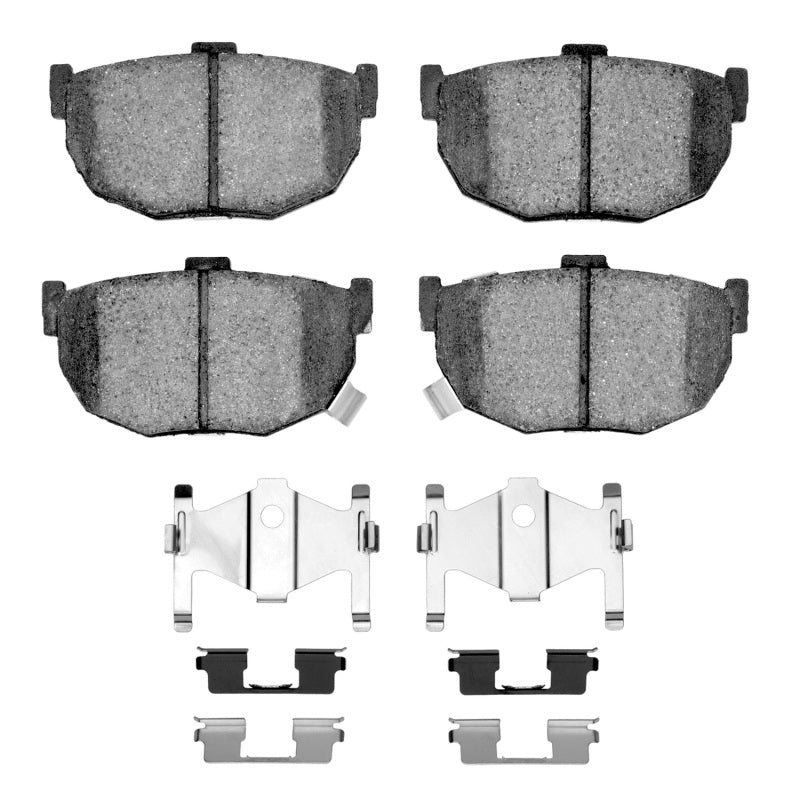 R1 Concepts R1 85-09 Hyundai Tiburon Rear Semi Met Pads & Hardware Kit