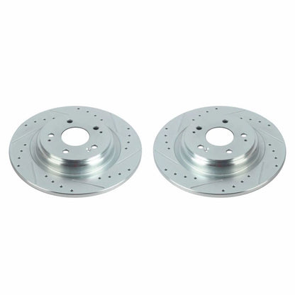 PowerStop Power Stop 17-20 Acura MDX Rear Evolution Drilled & Slotted Rotors - Pair