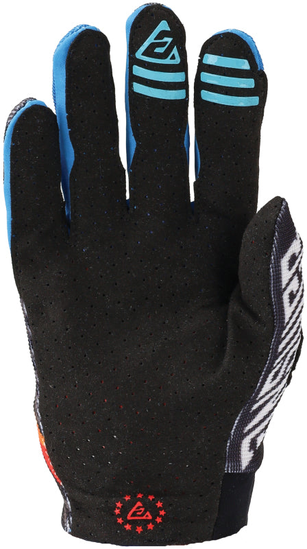 Answer Aerlite Drip Gloves Black/White/Rainbow - Medium