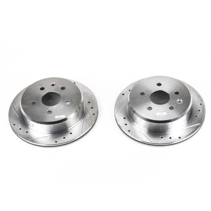 PowerStop Power Stop 92-98 Lexus SC300 Rear Evolution Drilled & Slotted Rotors - Pair