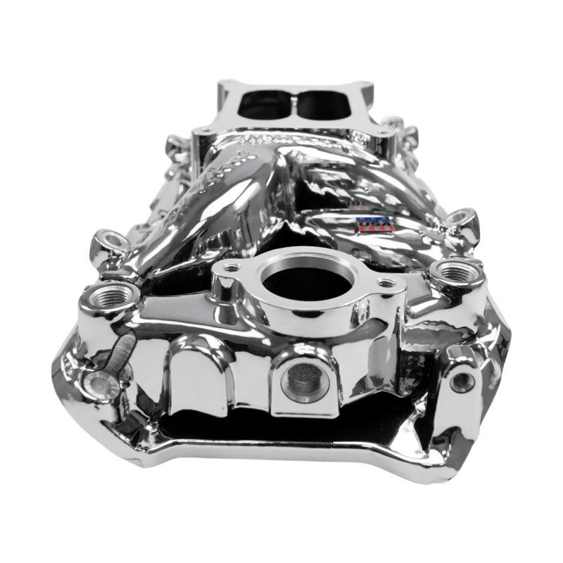 Edelbrock RPM Air-Gap Intake Manifold for Big-Block Chevy Oval Port - Chrome Plasma Finish