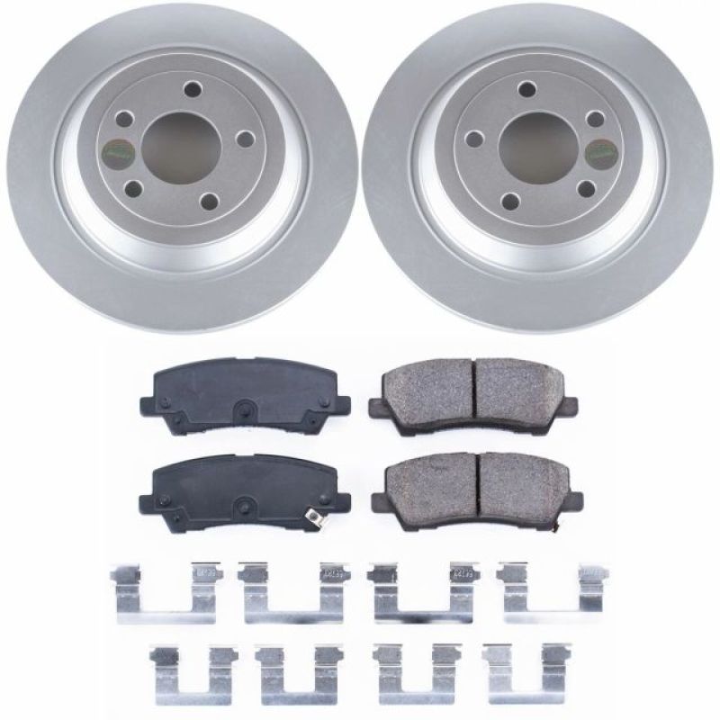 PowerStop Power Stop 15-19 Ford Mustang Rear Z17 Evolution Geomet Coated Brake Kit