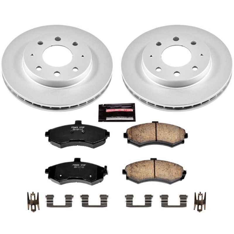 PowerStop Power Stop 02-05 Hyundai Elantra Front Z17 Evolution Geomet Coated Brake Kit