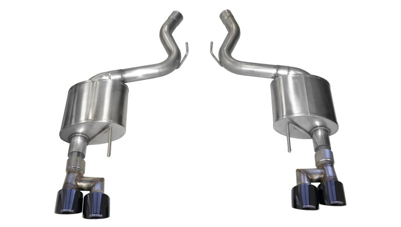 CORSA Performance Corsa 18-23 Ford Mustang 5.0L V8 3in Sport Axle-Back Dual Rear Exit w/ 4in Black PVD Pro-Series Tips