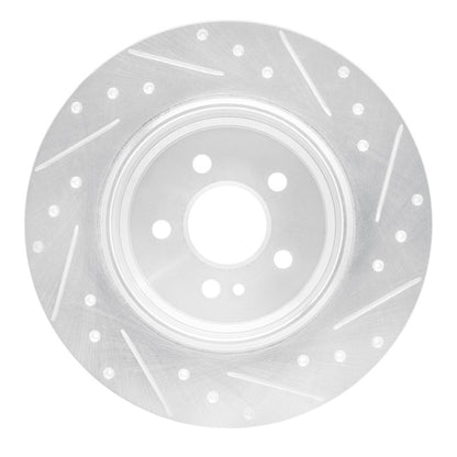 R1 Concepts R1 00-05 Mercedes-Benz ML430 Rear Left Drilled & Slotted Silver Brake Rotor