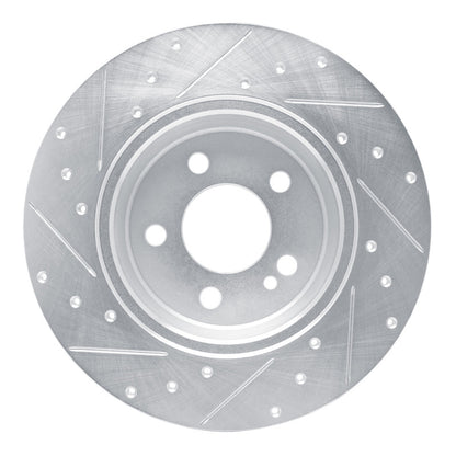 R1 Concepts R1 15-21 Mercedes-Benz C200 (Mexico) Rear Right Drilled & Slotted Silver Brake Rotor