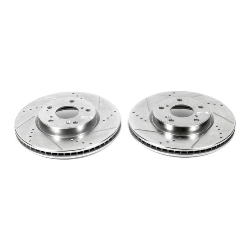 PowerStop Power Stop 13-19 Honda Accord Front Evolution Drilled & Slotted Rotors - Pair