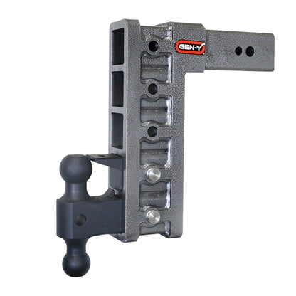 GEN-Y Hitch Gen-Y Mega Duty 3in Shank 12in Drop 3.5K TW 32K Hitch w/GH-0161 Dual-Ball/GH-0162 Pintle Lock