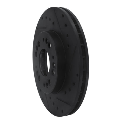 R1 Concepts R1 91-04 Dodge STEALTH Front Right Drilled & Slotted Black Brake Rotor