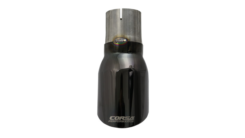CORSA Performance Corsa Single Universal 2.75in Inlet / 4in Outlet Black PVD Pro-Series Tip Kit