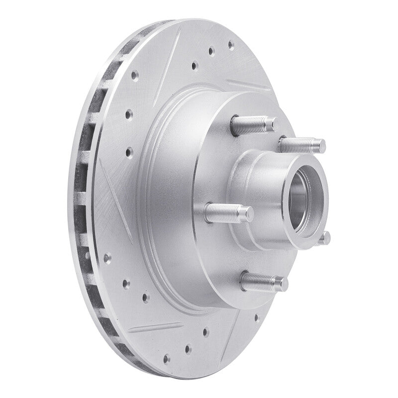 R1 Concepts R1 91-94 Ford Explorer Front Left Drilled & Slotted Silver Brake Rotor