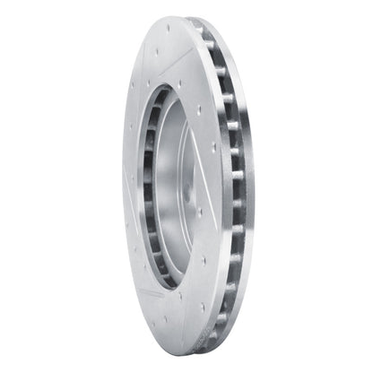 R1 Concepts R1 92-03 Mazda 626 Front Right Drilled & Slotted Silver Brake Rotor