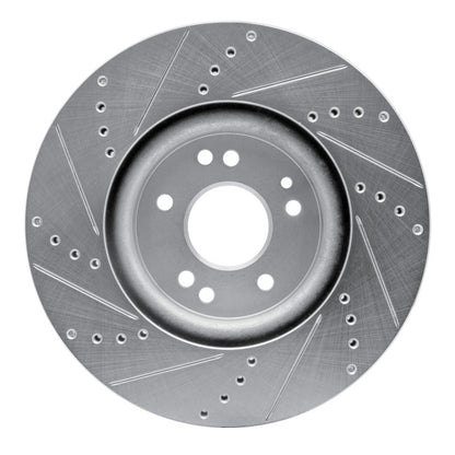 R1 Concepts R1 94-02 Mercedes-Benz SL600 Left Front Drilled & Slotted Silver Brake Rotor