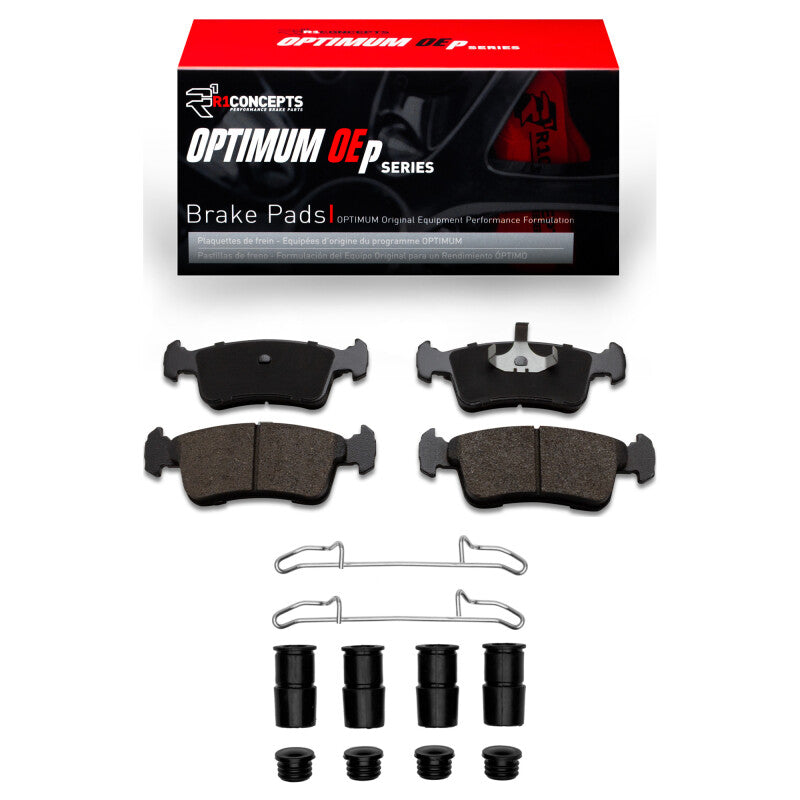 R1 Concepts R1 86-94 Suzuki Samurai Front Optimum OE Brake Pads & Hardware Kit