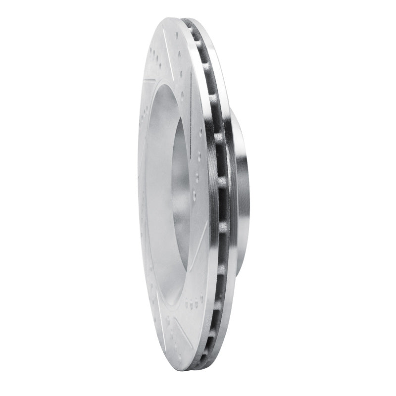 R1 Concepts R1 17-24 Maserati LeVante Rear Left Drilled & Slotted Silver Brake Rotor
