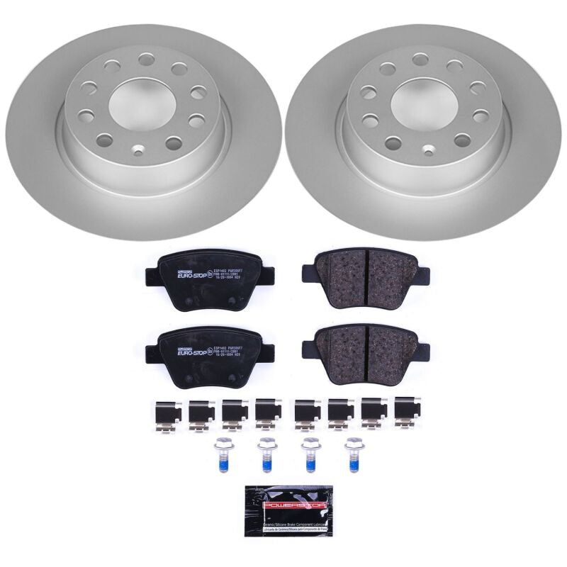 PowerStop Power Stop 10-12 Audi A3 Rear Euro-Stop Brake Kit