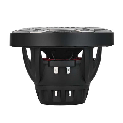 DS18 Hybrid Marine Speaker w/ Driver And RGB LEDs 6.5in 2-Way 250 Watts RMS 4 ohm Black w/ Covers