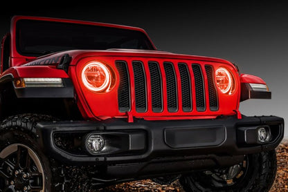 ORACLE Lighting Oracle Jeep Wrangler JL/Gladiator JT LED Surface Mount Headlight Halo Kit- w/o Controller