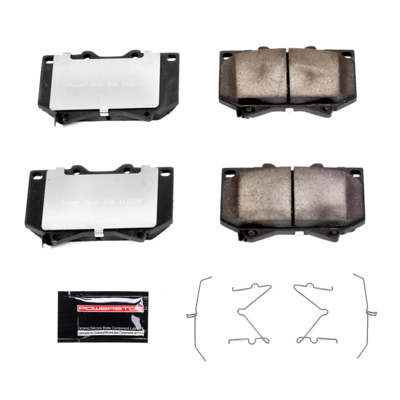 PowerStop Power Stop 01-03 Toyota Sequoia Front Z36 Truck & Tow Brake Pads w/Hardware
