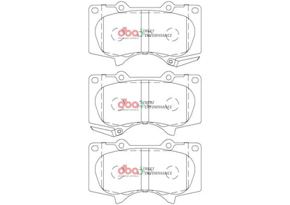 DBA 24-25 Toyota Hilux SR SP Performance Front Brake Pads