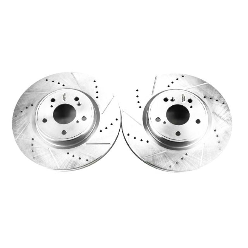PowerStop Power Stop 2018 Honda Accord Front Evolution Drilled & Slotted Rotors - Pair