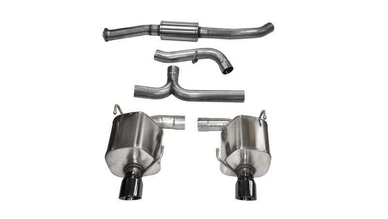CORSA Performance Corsa 08-10 Subaru Impreza WRX Sedan 2.5L Turbo Manual 3in Sport Cat-Back Exhaust w/4in Blac