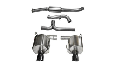 CORSA Performance Corsa 08-10 Subaru Impreza WRX Sedan 2.5L Turbo Manual 3in Sport Cat-Back Exhaust w/4in Blac
