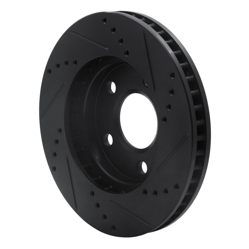 R1 Concepts R1 97-05 Buick LeSabre Front Left Drilled & Slotted Black Brake Rotor