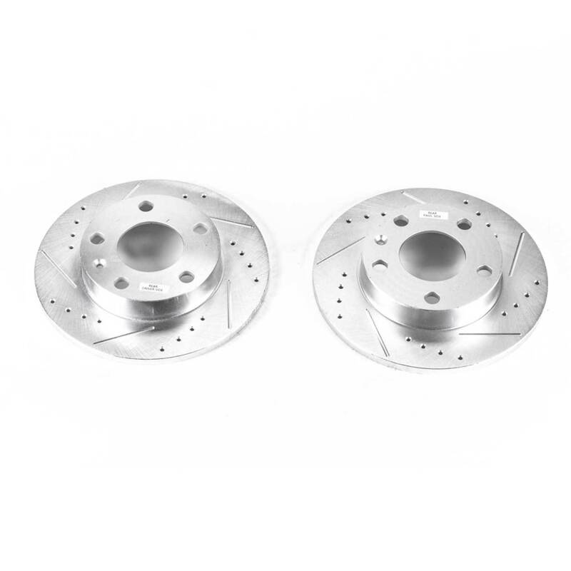 PowerStop Power Stop 02-06 Audi A4 Rear Evolution Drilled & Slotted Rotors - Pair